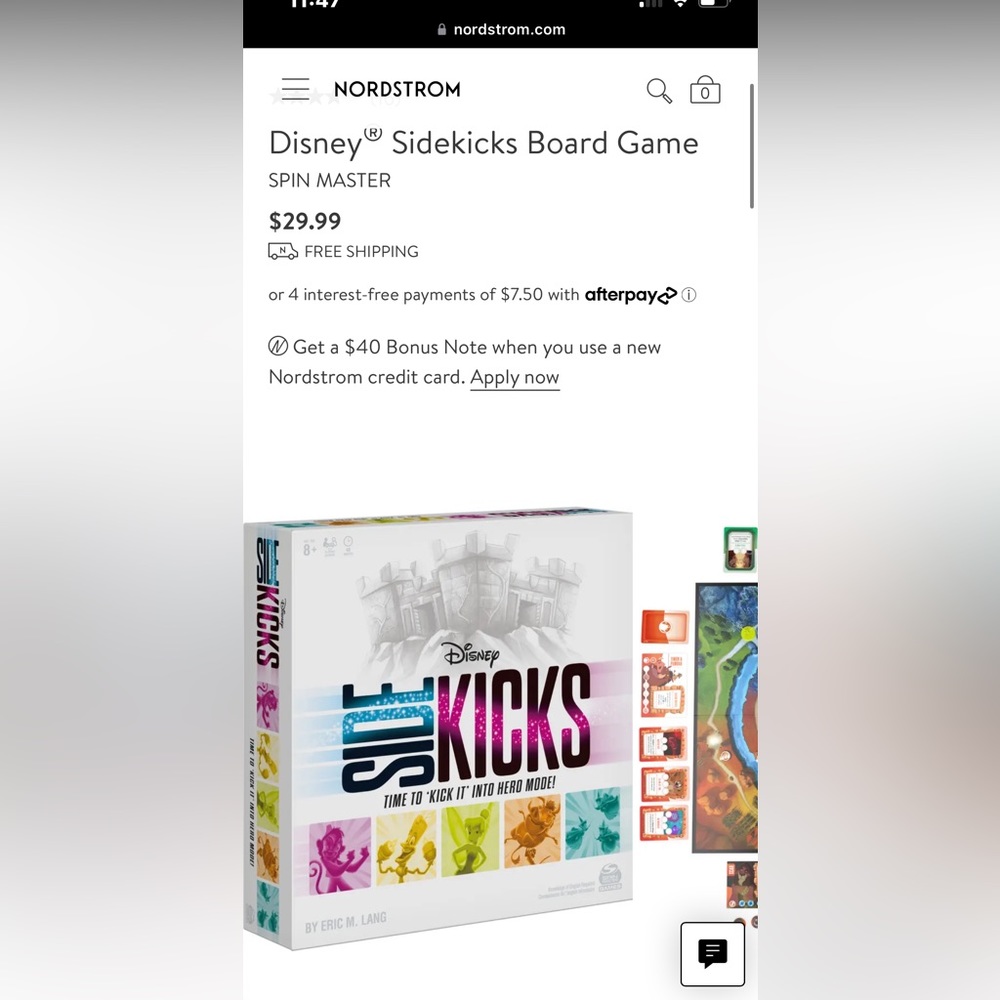 Disney's Sidekicks Board Game SpinMaster